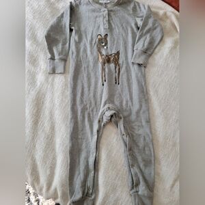 Mini rodini fleece lined suit 3/4 years